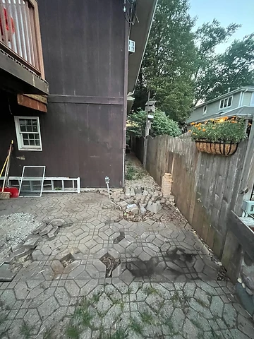 Newly built staircase after demolition and rebuild in Mount Greenwood