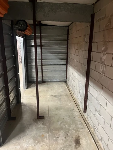 Completely emptied storage unit after cleanout in Merrionette Park