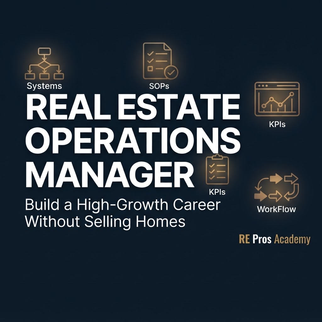 Real Estate Operations Manager: Role, SOP Systems, and How to Build a High-Growth Career (Without Selling Homes)