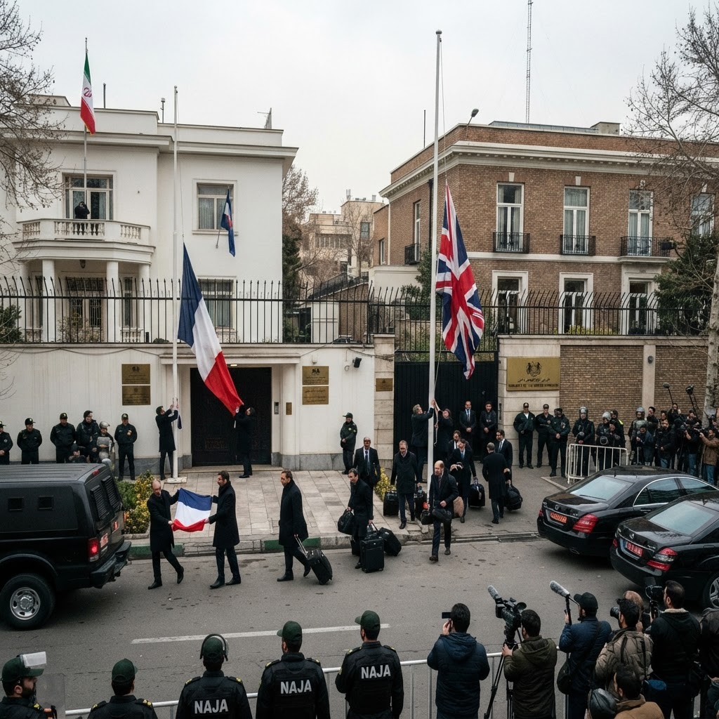 France and Britain Withdraw Diplomatic Staff from Iran as US-Iran Conflict Enters Third Week