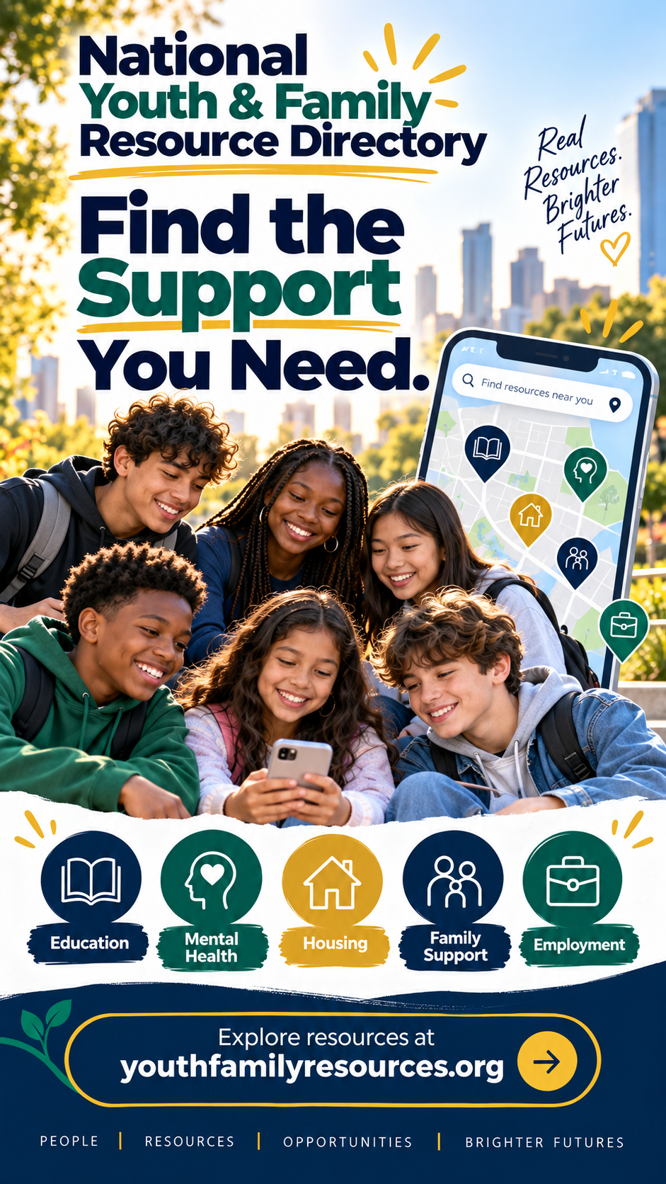 Find the Support You Need — explore resources at youthfamilyresources.org