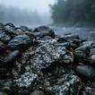 New Brunswick rocky terrain and bedrock radon source