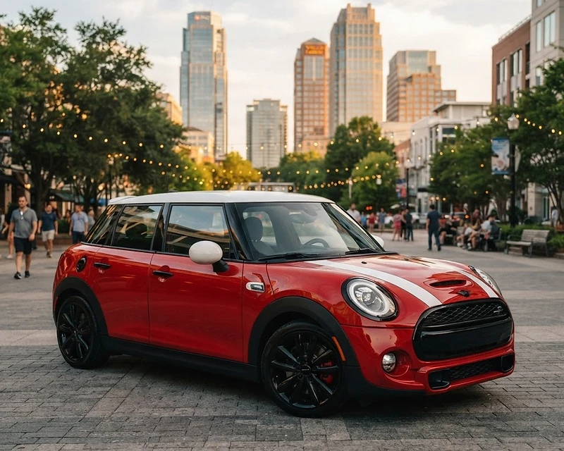 BAUSPRUNG DriveHaus — URSPRUNG, a Chili Red MINI Cooper S in Raleigh