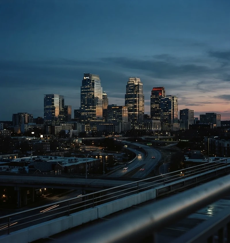 Raleigh, North Carolina skyline and the Triangle region