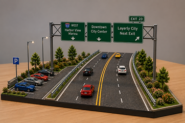 Layerly City Streets – Highway Starter Kit