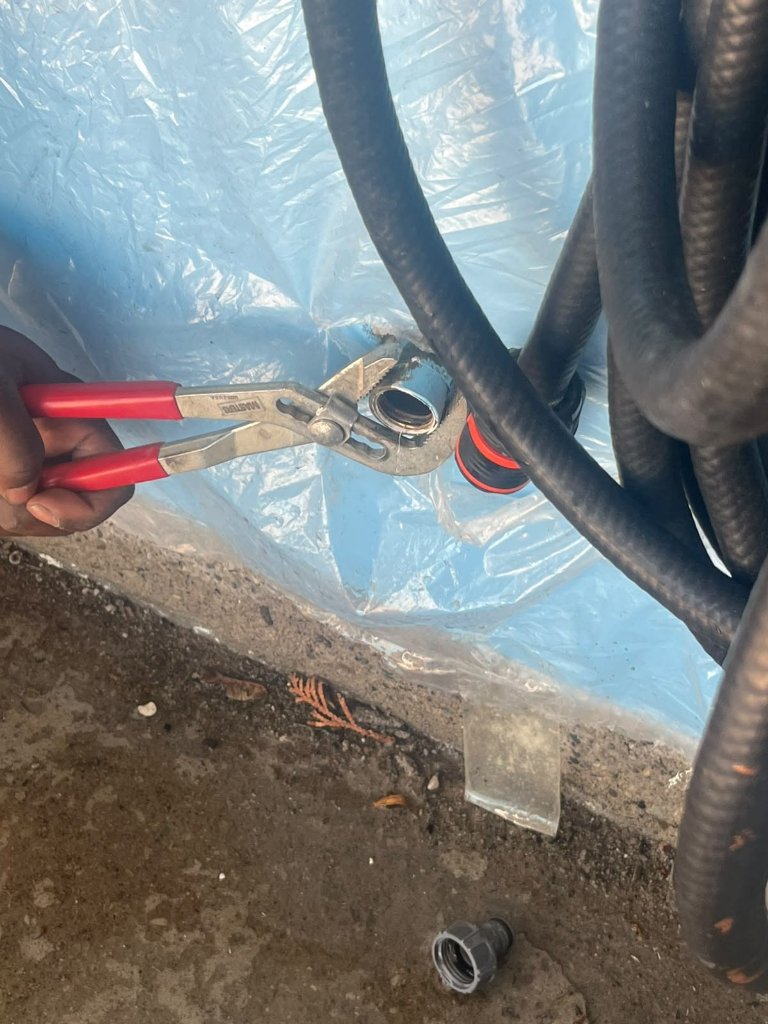 Concrete break and drain repair, recent residential job from around our service area.