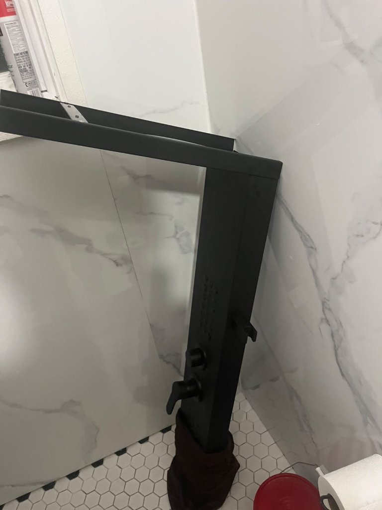 Ceiling rough-in for a drain stack replacement.