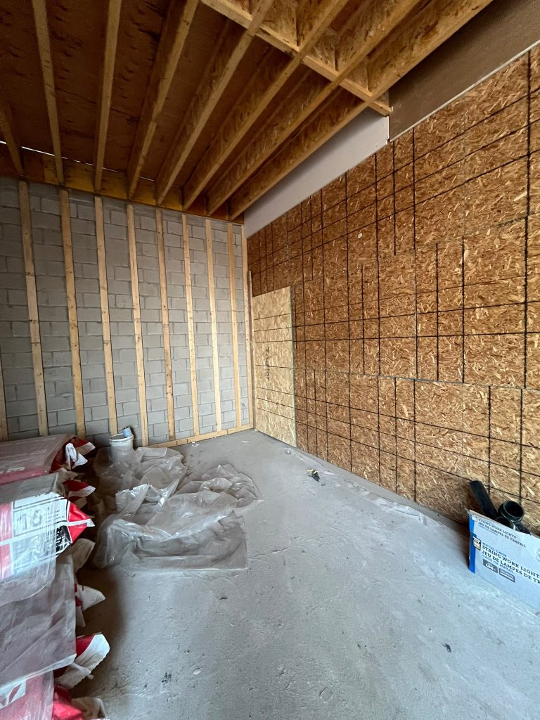 Kitchen drain clearing and under-sink ABS P-trap replacement.