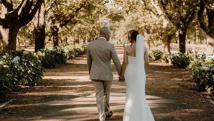Wedding setting at Boschendal Estate