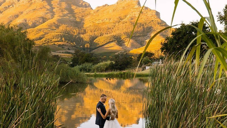 Wedding setting at Alluvia Boutique Winery