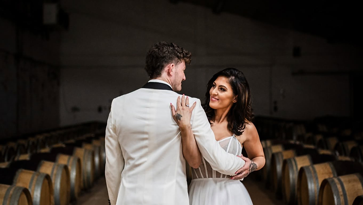 Wedding setting at Eikendal Vineyards