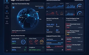 Real-time threat detection dashboard