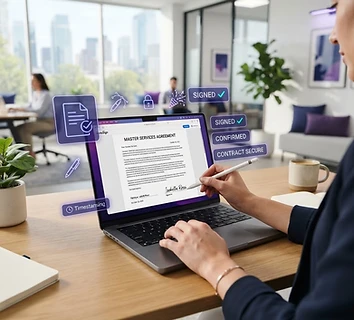 Digitale Vertragsunterschrift