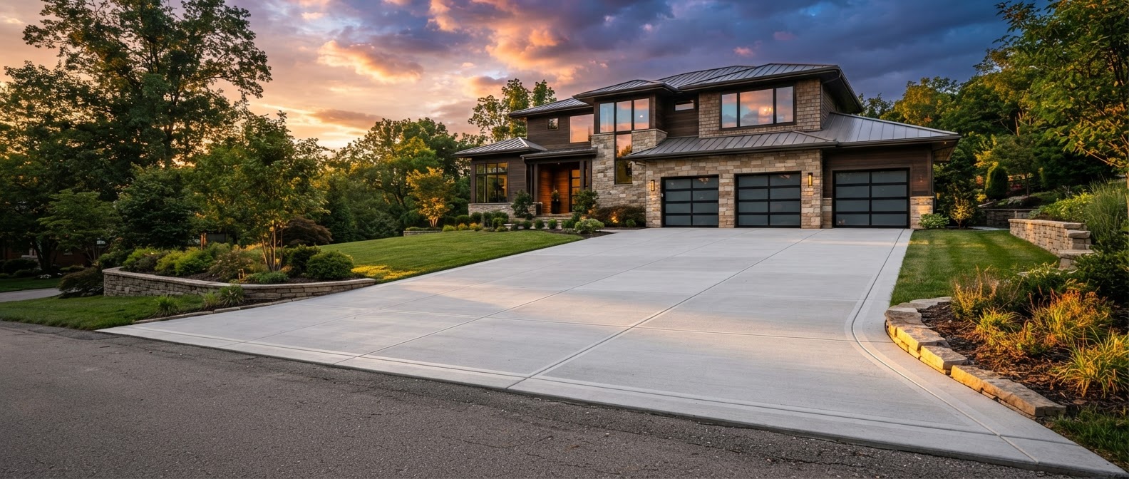 Concrete Driveways in Cincinnati by Trippel Contracting Services