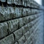 Charcoal brick texture detail