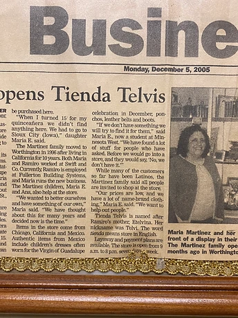 Family opens Tienda Telvis — December 5, 2005