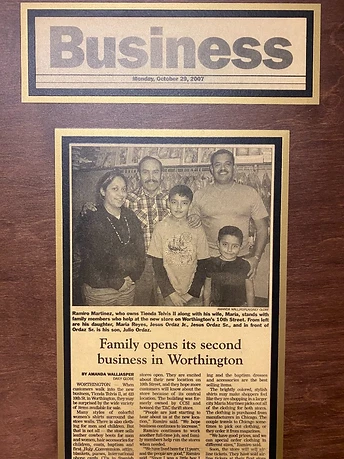 Family opens its second business in Worthington — October 29, 2007
