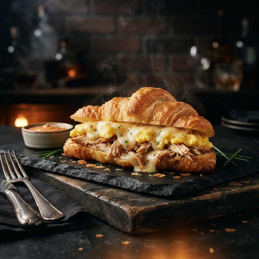 The Pepperjack Rotisserie Chicken Croissant