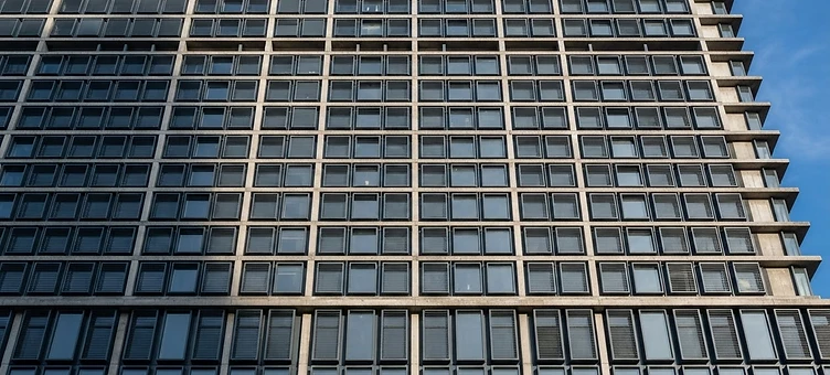 Repetitive geometric architecture representing order and system
