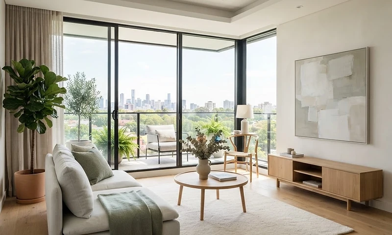 The Residence at Millennium modern minimalist living room