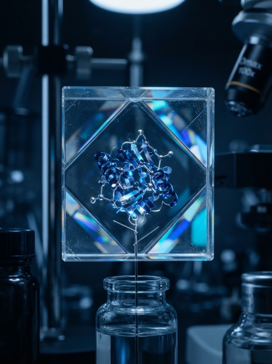 Crystalline peptide structure