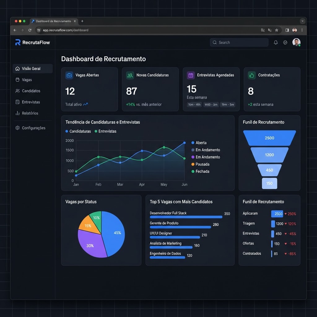 Dashboard do VIA