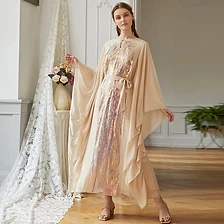 Iridescent Glimmer Butterfly Abaya — Abayas