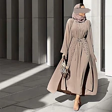 Ethereal Embellished Draped Three-Piece Ensemble — Two-Piece Sets