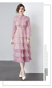 Ethereal Ruffle Tiered Evening Gown — Evening Gowns