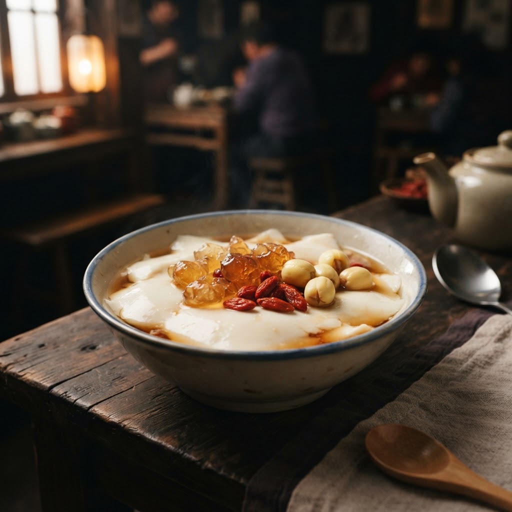 Peach Gum Tofu Pudding