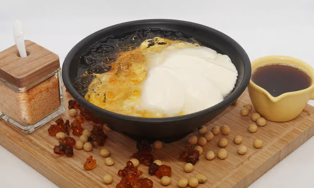 Peach Gum Tofu Pudding