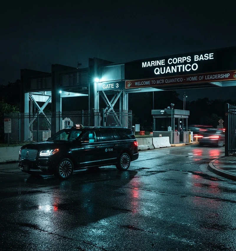 Nocturnal city light trails