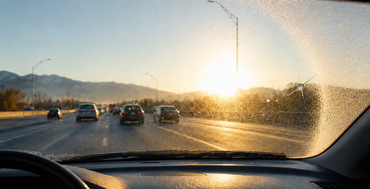 Low Autumn Sun and the First Cold Morning: Two Things Your Windshield Isn't Ready For
