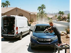 Mobile service in extreme Las Vegas heat