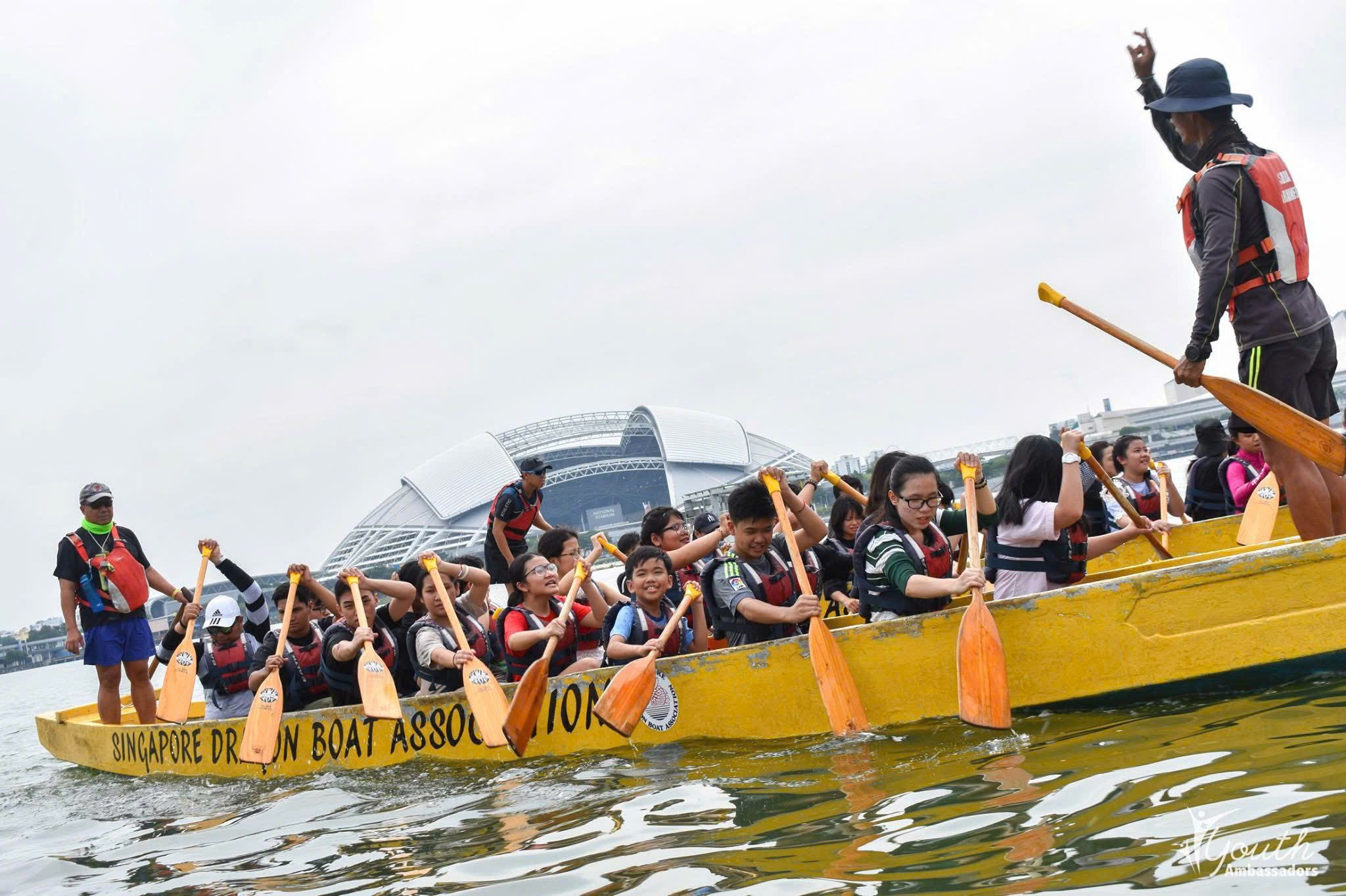 Youth Ambassadors dragon boat team activity Singapore