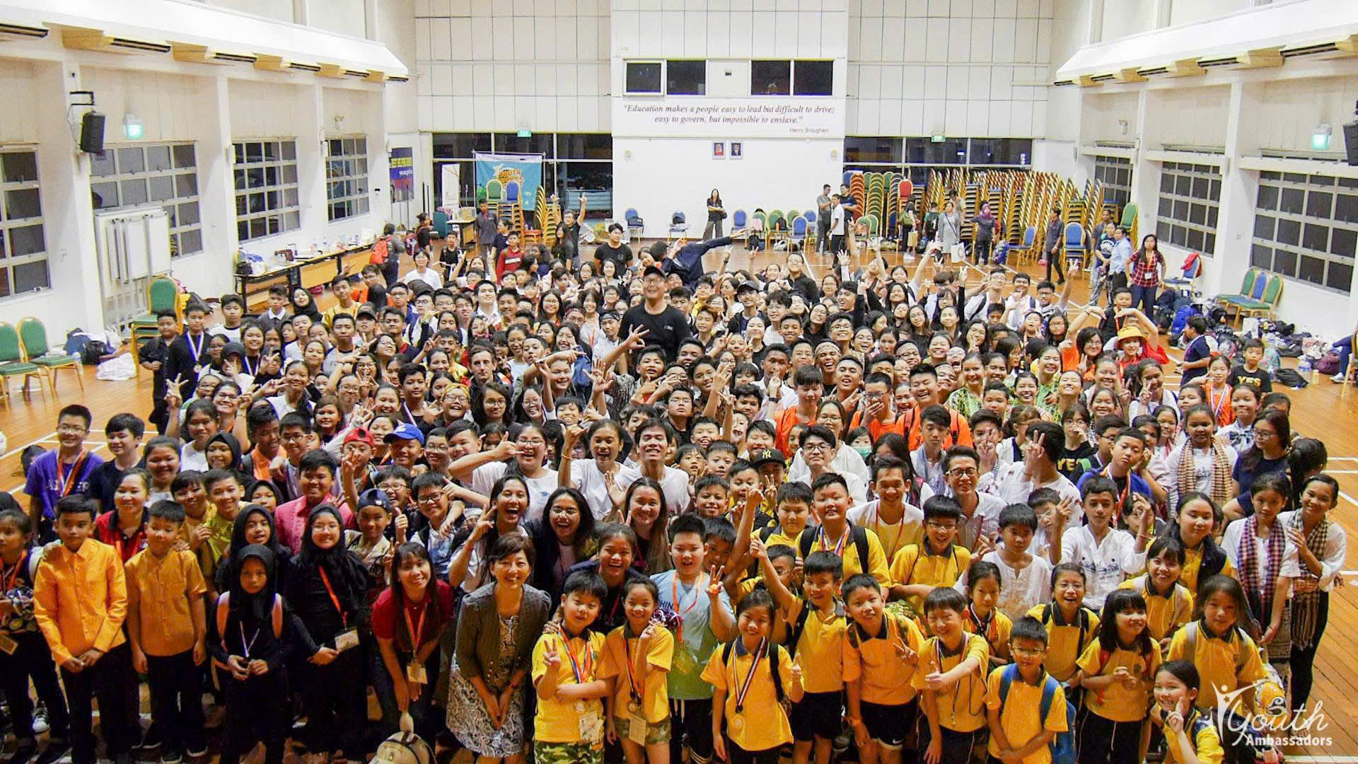 Youth Ambassadors large group international event