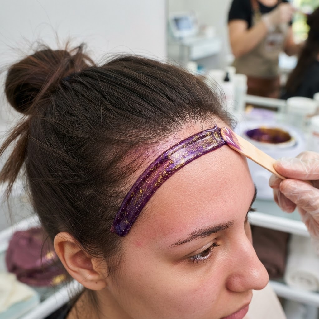 Hairline waxing at Unique Brows Winston-Salem