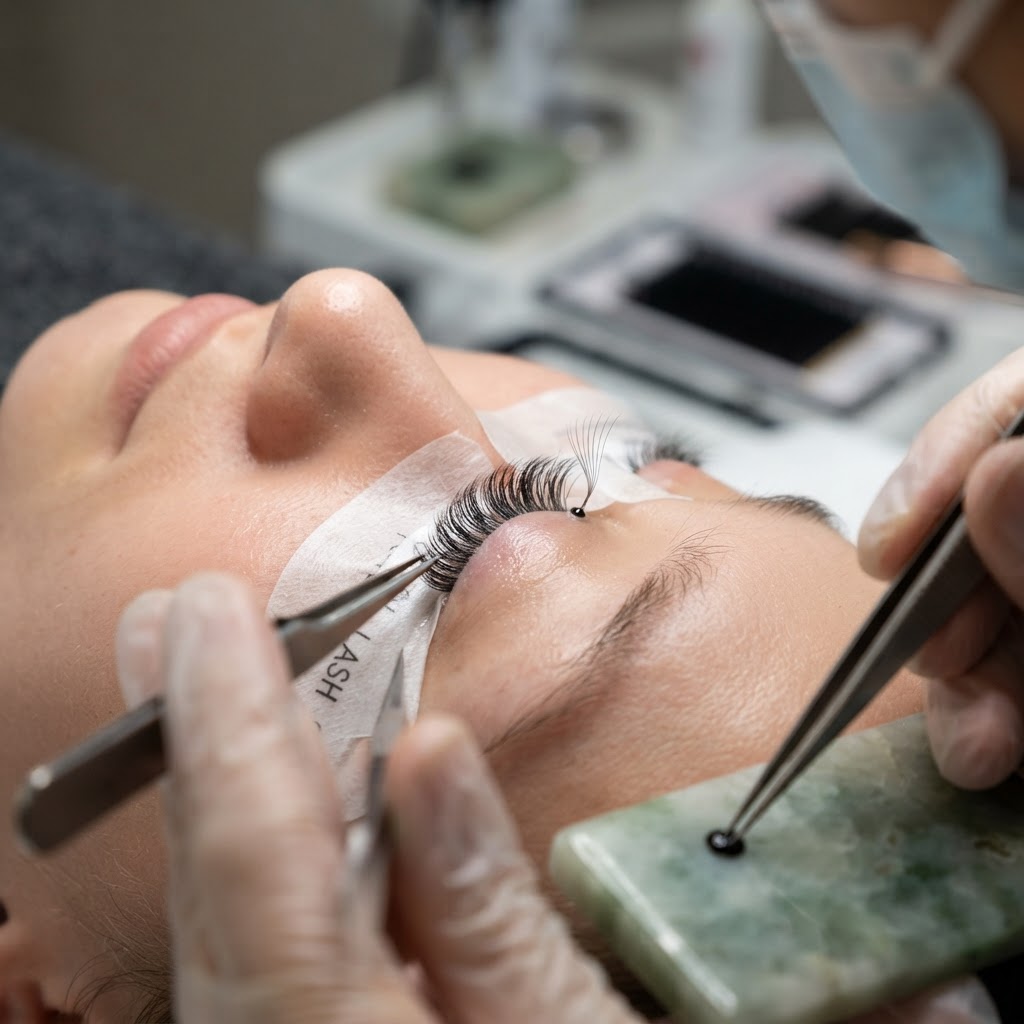 Eyelash extensions 2 weeks fills at Unique Brows Winston-Salem