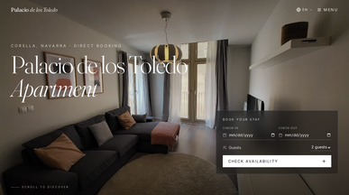 Tourist Apartment renting app template preview