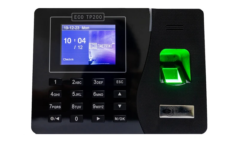 EcoTime TP200 Fingerprint Time Attendance Terminal
