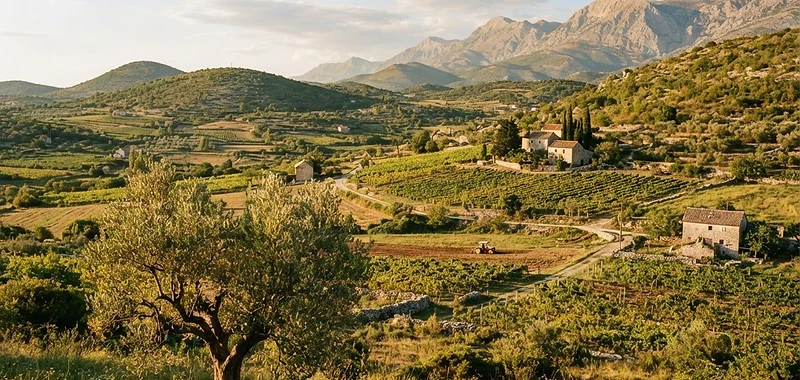 Beyond the city walls.