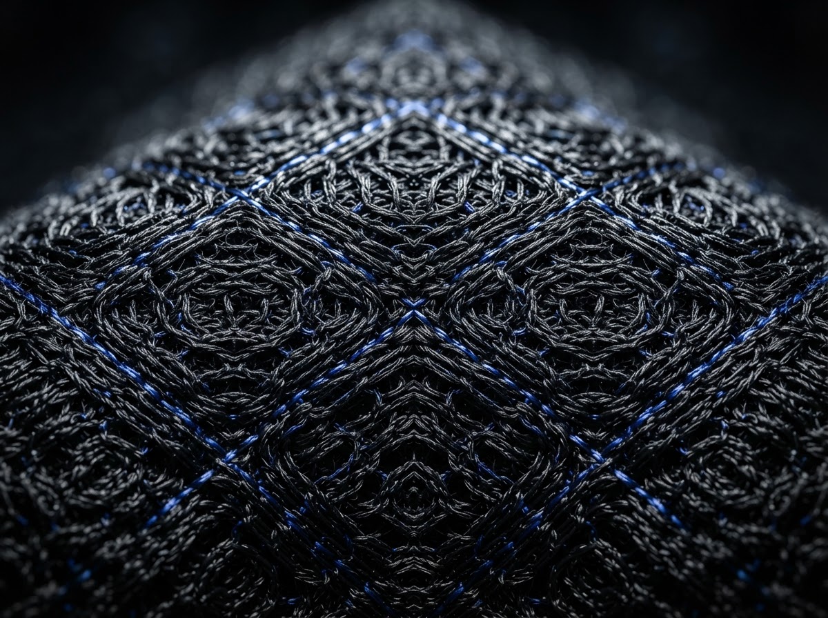 Premium athletic fabric weave texture