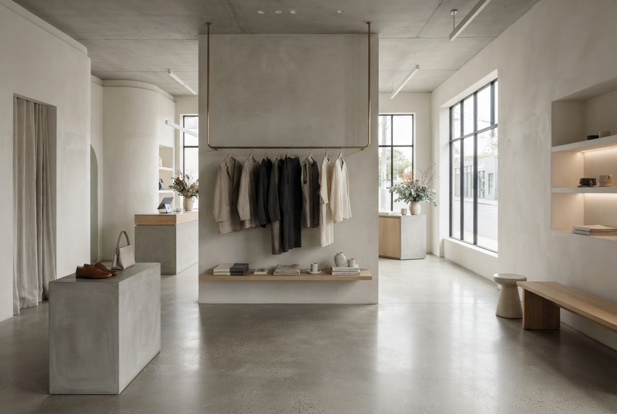Retail architectural interior