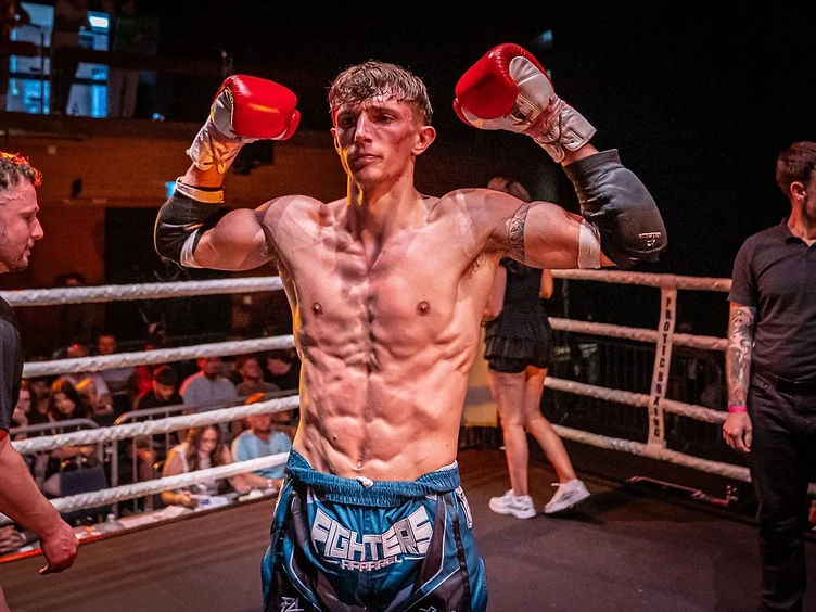Fighter in stance, ready