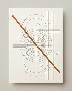 Abstract geometric composition for The Paeon Press