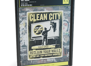 Custom Adbusting NFT Slab Card