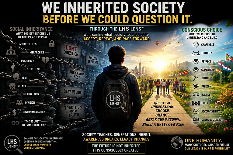 We Inherited Society Before We Could Question It — The LHS Lens™