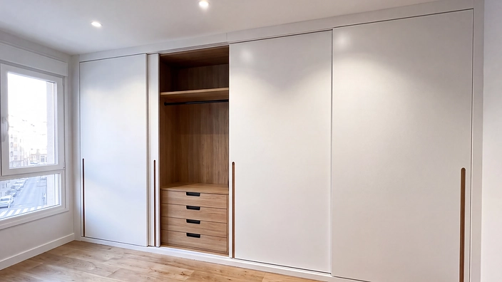 Puertas Lupo — interior visto con cajonera