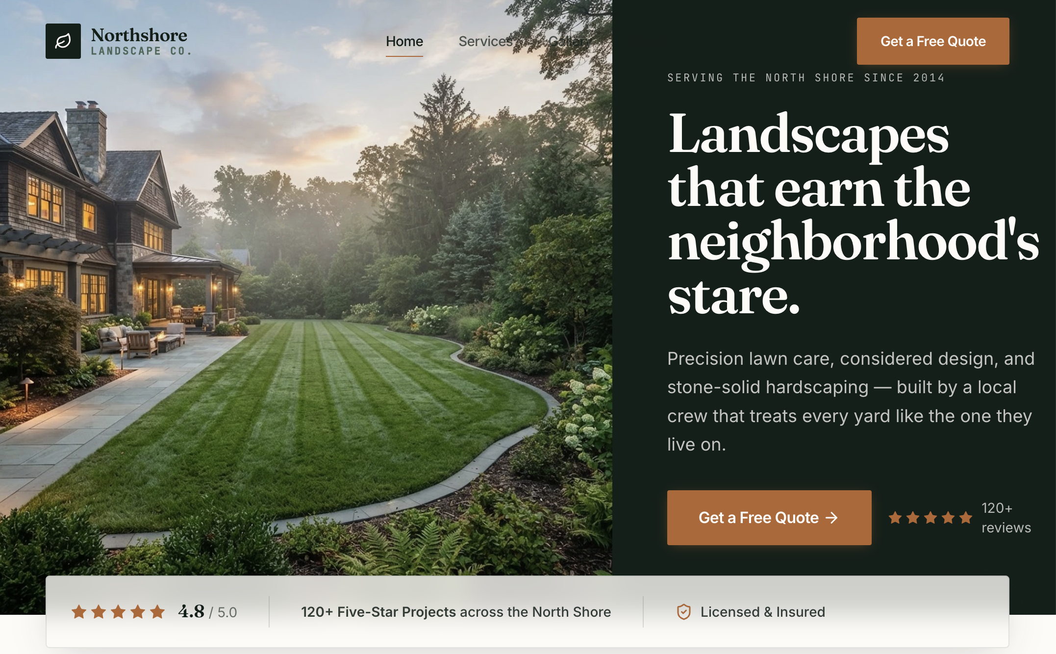 Landscaping Template template preview
