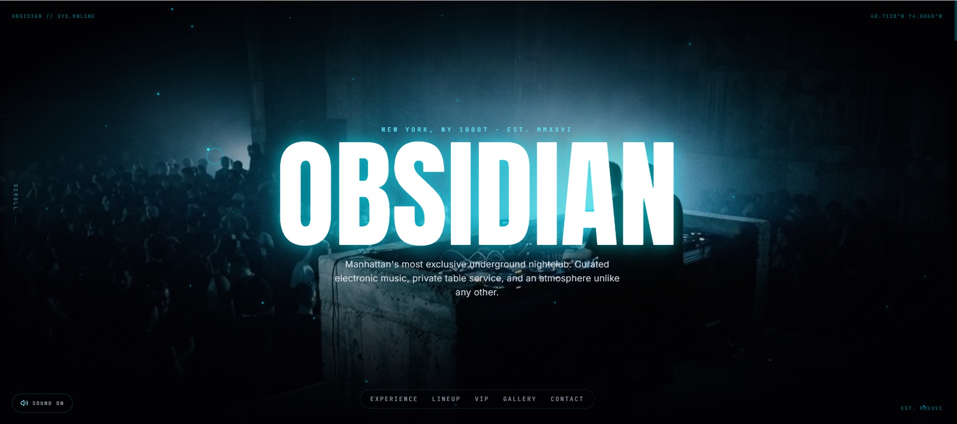 AfterHours — Cinematic Nightlife  template preview